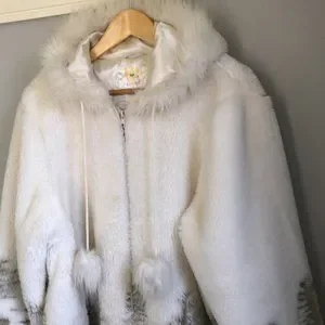Vintage | Jackets & Coats | Vintage Arctic Scene Faux Fur